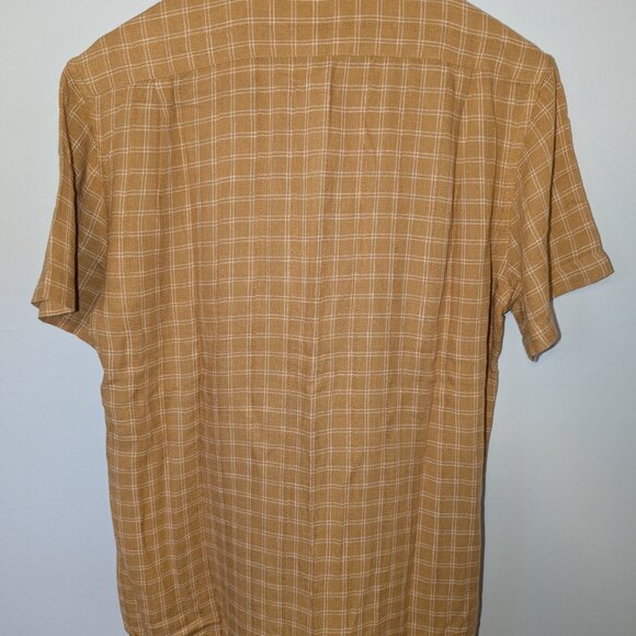 Men's The Normal Brand Yellow Short Sleeve Button-Up - Picture 2 of 6